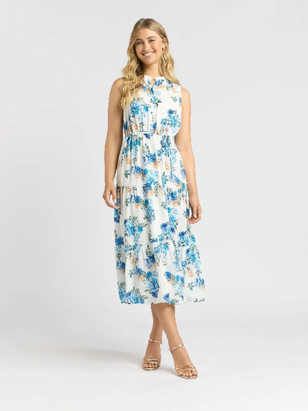 Spring Bouquet Midi Dress