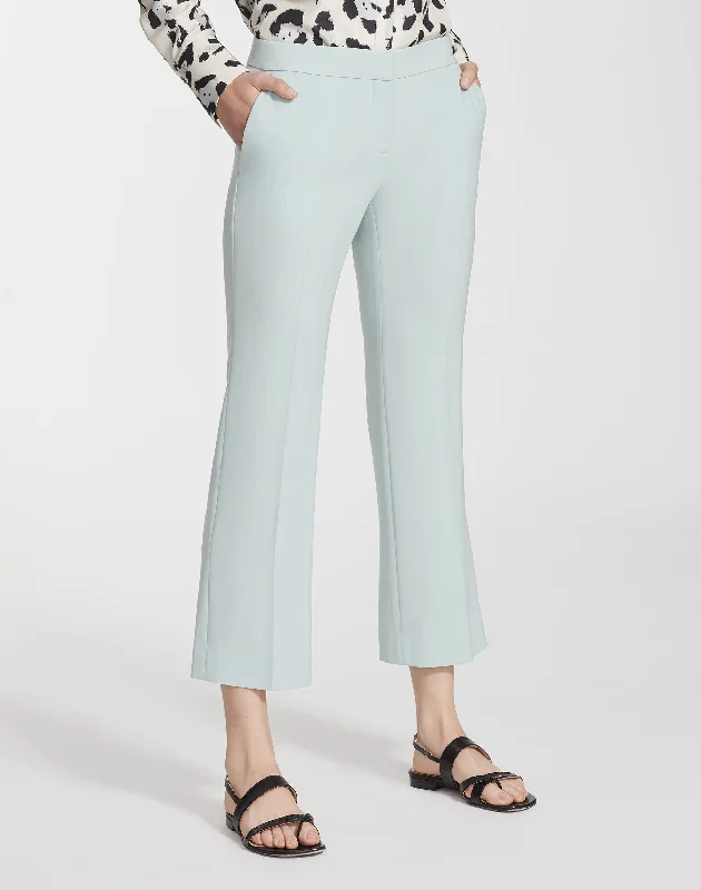 Finesse Crepe Cropped Manhattan Flare Pant