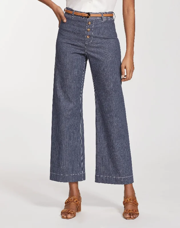 Retro Cotton Ankle Clark Pant